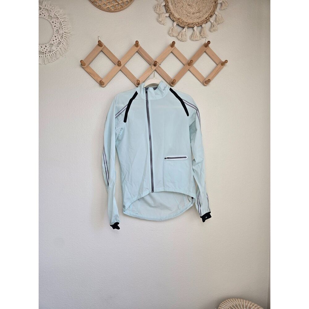 Rapha New Stowaway Jacket In Light Blue Women's Small